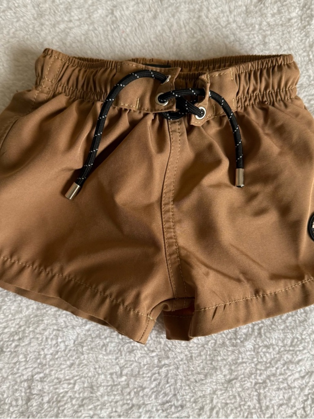 Binkky Bro Brown Drawstring Swim Shorts